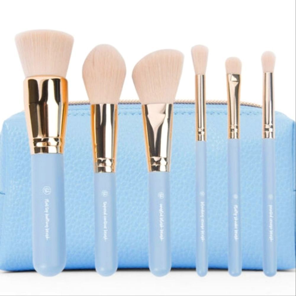 BH Cosmetics Escapade 6-Piece Mini Face & Eye Brush Set w/Bag